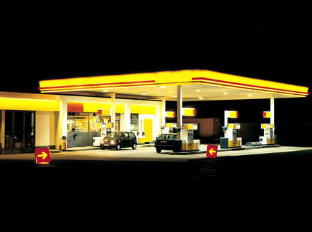 Tankstelle - gelb neu